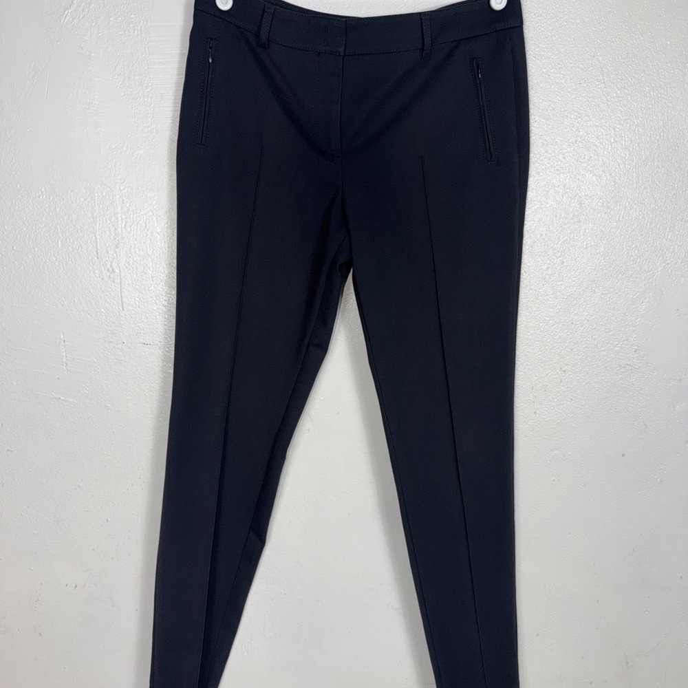 Akris Punto  Charcoal Mid Rise Skinny‎ Trousers Casual Office Pants Size 8